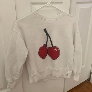 Zara girls collection cherry hoodie/jacket